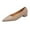 #275-Khaki, variant on Women's Fashionable Spring Summer Casual Slip-On Shoes - Pointed Toe Low Block Heel Solid Color Minimalist Low Cut Pumps for Daily Wear