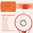 thumbnail image 3 of Basketball Rim Replacement 18" Steel Rim with Net, Easy to Install and Reliable Quality, 3 of 7