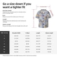 thumbnail image 3 of Daiia Colorful Mandalas Men's Linen Shirts Short Sleeve Casual Shirts Button Down Shirt for Men Beach Summer Wedding Shirt-Large, 3 of 6