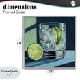 thumbnail image 4 of Stupell Industries Eclectic Lime & Gin Tonic Cocktail Gray Framed Giclee Art, 24 x 24, by Kate Jarvik Birch, 4 of 8
