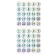 thumbnail image 2 of 2 Sheets of Round Digital Stickers Multi-function Number Sticker Number Labels Stickers, 2 of 4