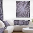 thumbnail image 1 of Symmetrical Violet Digital Fractal Flower - Floral Canvas Art Print, 1 of 3