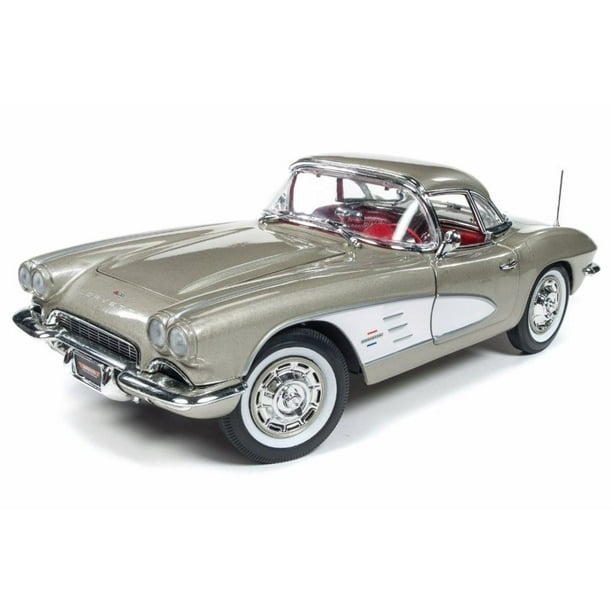 1961 Chevy Corvette Hard Top Beige Auto World Amm1151 1 18 Scale Diecast Model Toy Car Walmart Com Walmart Com