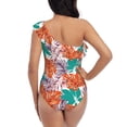thumbnail image 5 of Honeii Hawaiian Style for women's one-piece swimsuit featuring a chic one-shoulder design experience elegance and style in the water-Medium, 5 of 6