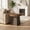 Brown and Black, variant on Fnova Rustic Square Small End Table, Farmhouse Bedside Nightstand, Wide Stable Base, Accent Side Table for Living Room, Bedroom, Couch Side, Small Spaces, Brown