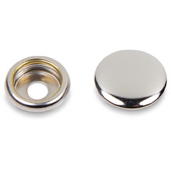 (Price/BG)Seachoice Stainless Steel Button Socket With Barrel, 1/4", 6 Sets, MP7247SC