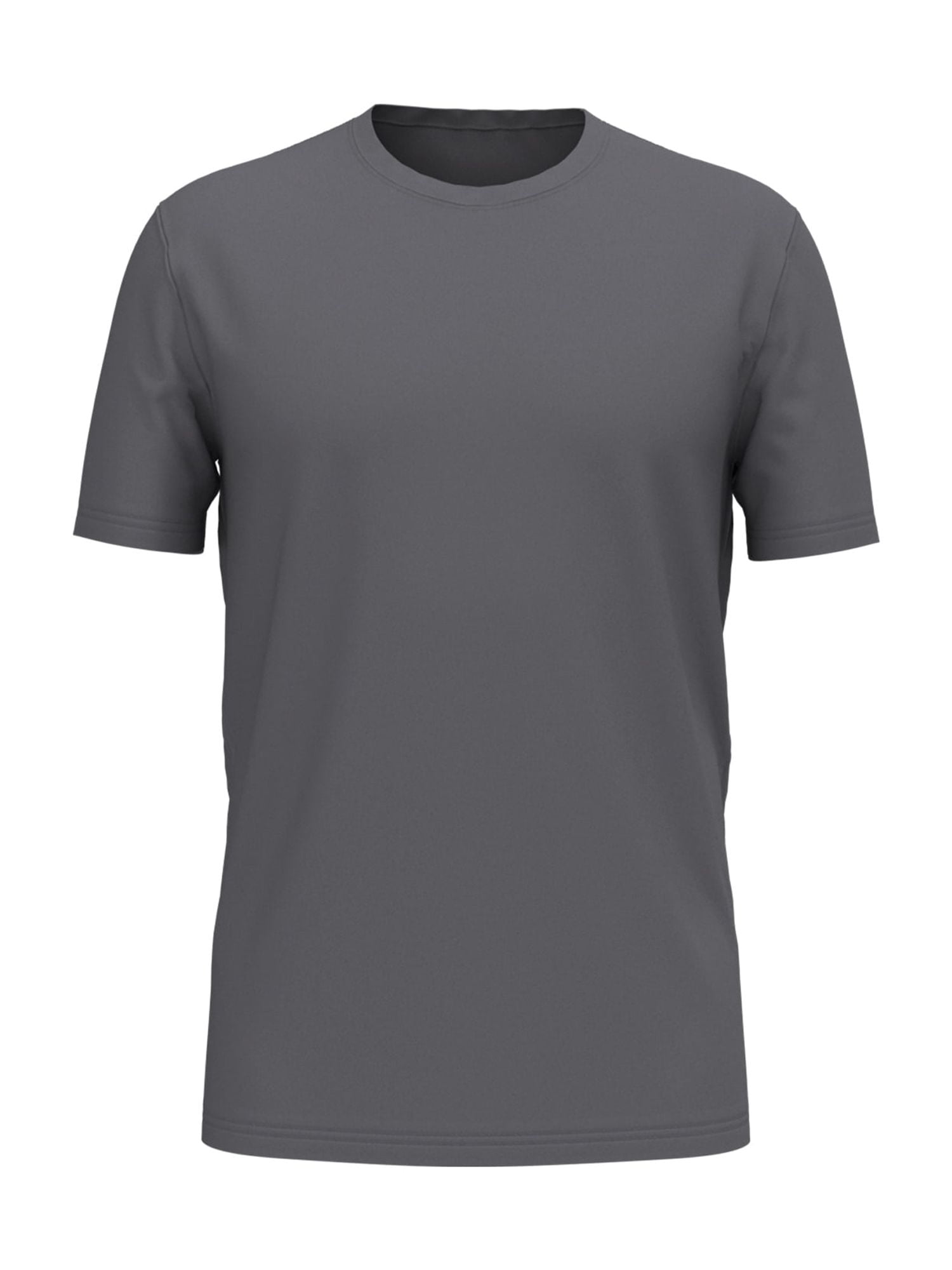 Athletic Works Men's Performance Cotton Crew T-Shirt, 3 Pack