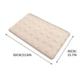 thumbnail image 3 of LACKUST Non-Slip Solid Color Velvet Bath Mat, Thick Bathroom Floor Mat, 16"x24" (40x60cm), 3 of 6