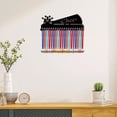 thumbnail image 6 of Cheerleader Medal Hanger Display Cheer Medal Holder Rack Sports Metal Hanging Athlete Awards Iron Wall Mount Decor with 20 Hooks for Home Badge Race Marathon Football Black 15.7x5.9Inch, 6 of 7