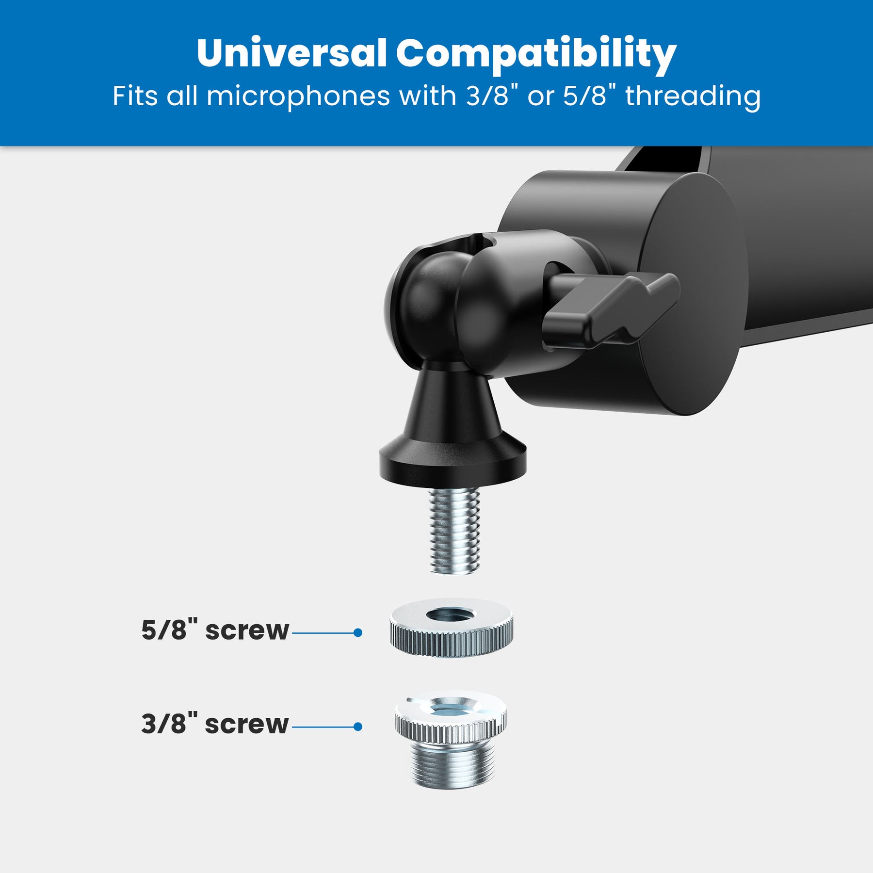 Mount-It! Full Motion Microphone Boom Arm for Podcasts, Meetings, Recordings