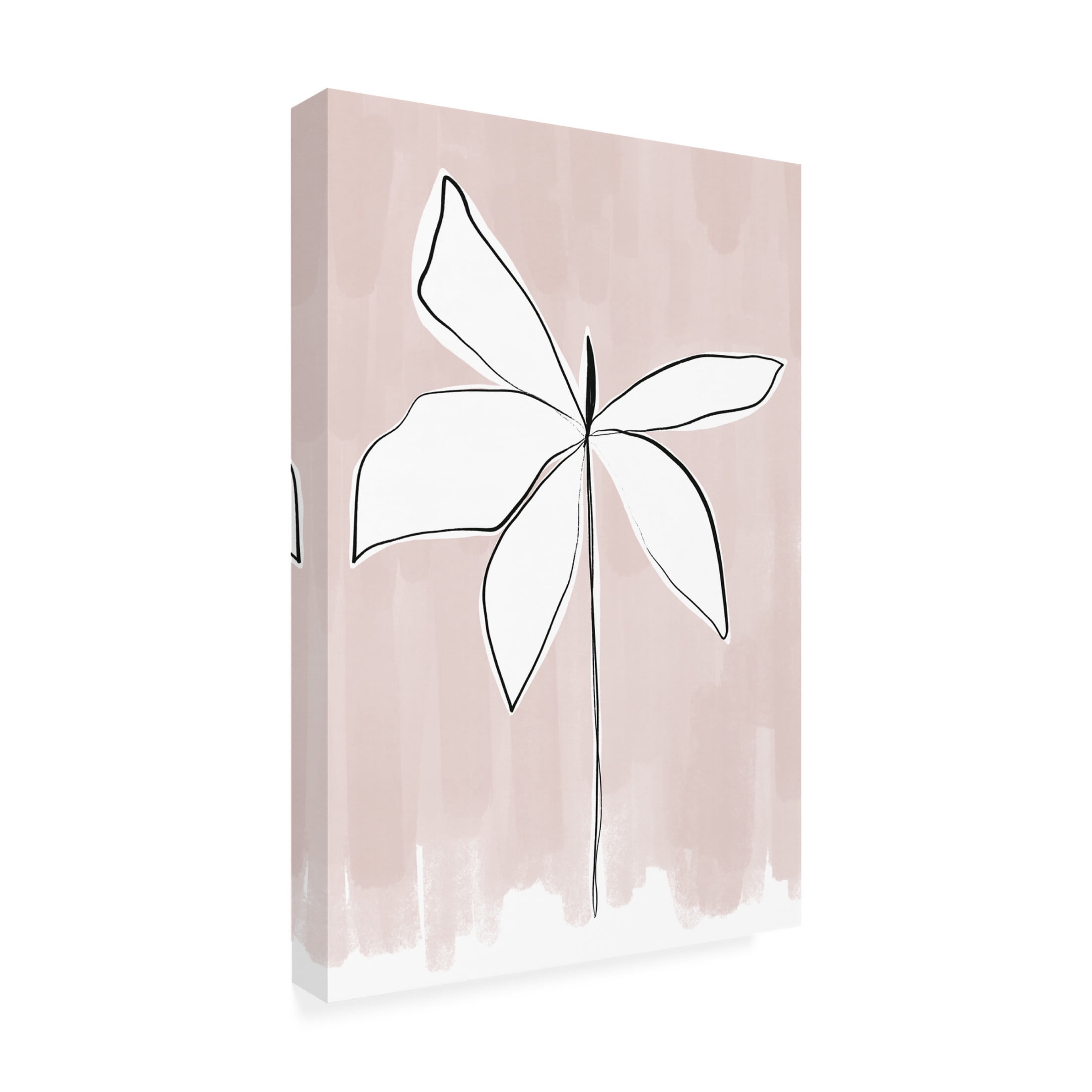Trademark Fine Art uplusmestudio Bordered Flower Canvas Wall Art