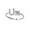 U, variant on Wioihee Ladies' jewelry Initial Letter Ring for Women Silver Stackable Alphabet Rings with Initial Adjustable Crystal Inlaid Initial Rings Gifts Above