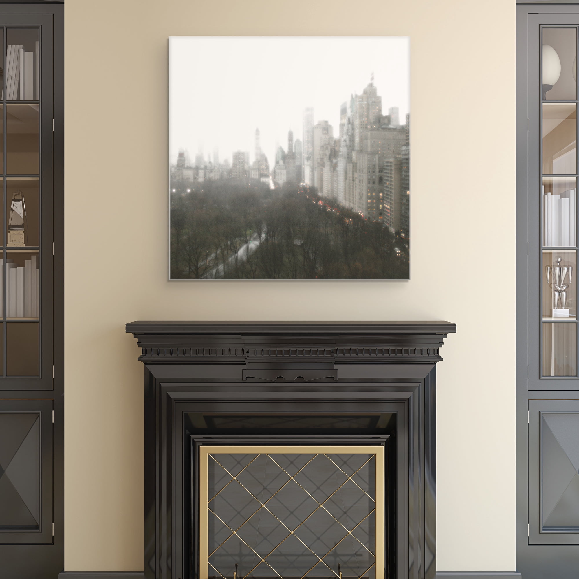 Masterpiece Art Gallery Above Central Park by Noah Bay New York City Canvas Photo Art Print 30" x 30"