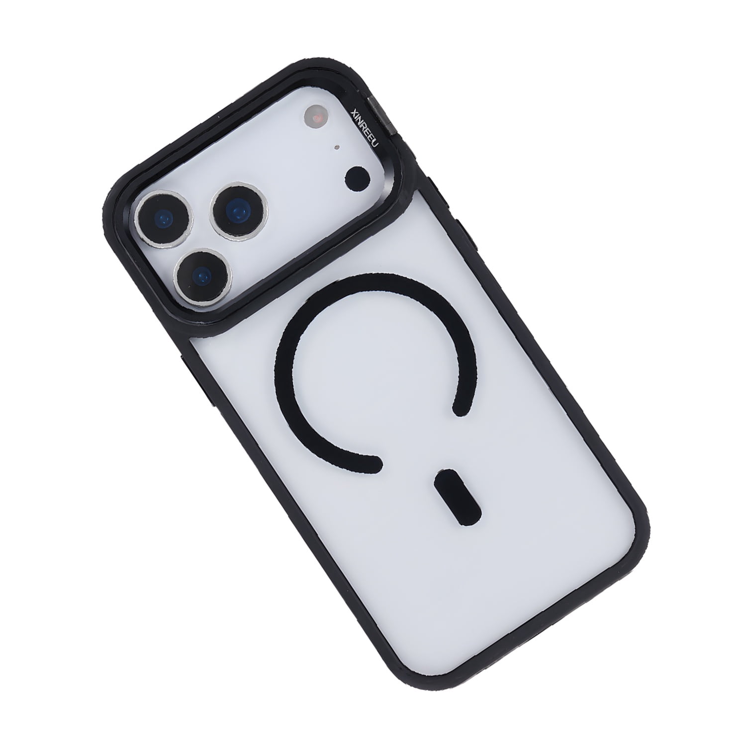 Clear Camera Stand MagSafe Case for iPhone 17 Pro - Black