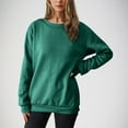 thumbnail image 6 of AherBiu Crewneck Sweatshirts for Women Fleece Lined Thermal Warm Basic Winter Long Sleeve Tops Pullover, 6 of 7