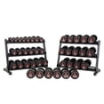 thumbnail image 5 of Lifeline 5 lb–100 lb (2,100lb) Pro Round Dumbbell Set with 3-Tier Rack, 5 of 5