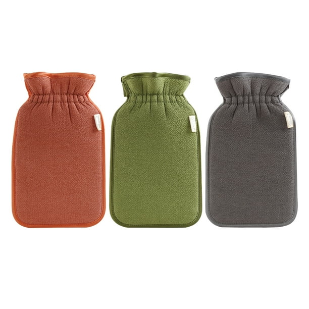 3 guantes exfoliantes de doble cara para la ducha, guantes de baño gruesos para limpieza profunda, guantes exfoliantes para la ducha