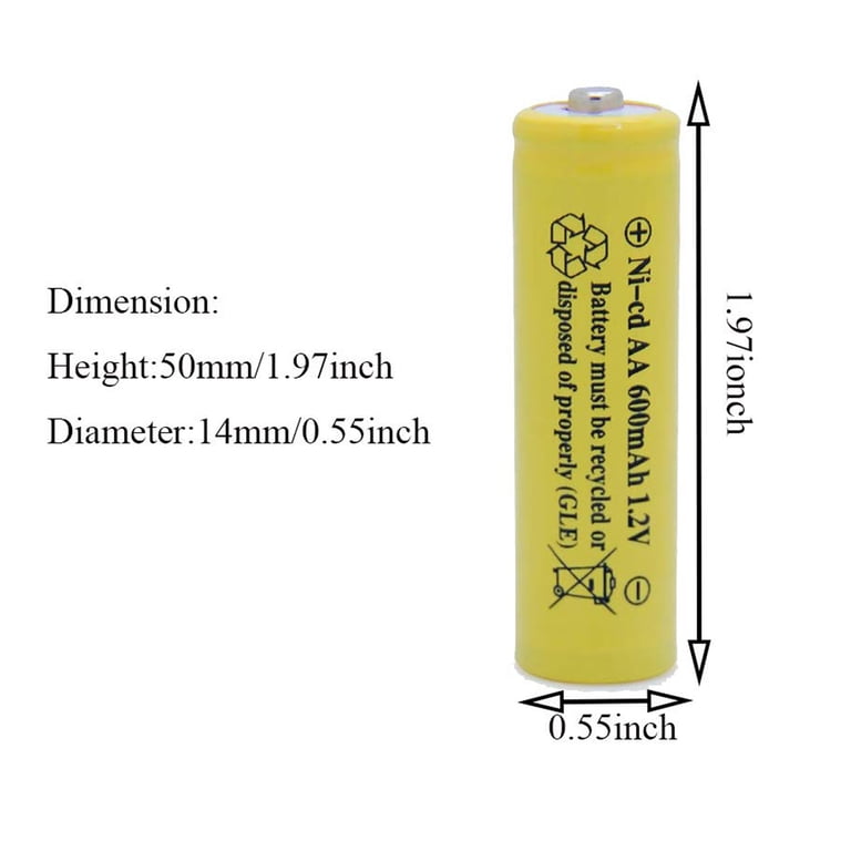 Baobian AA 600mAh 1.2v NiCd Rechargeable Batteries for Outdoor