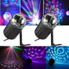 2Pcs Led Stage Lights LED Super Mini Projector DJ Disco KTV Light Stage Party Laser Lighting Show,3W
