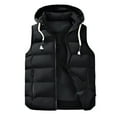 thumbnail image 2 of uublik Light Puffer Vest Men Warm Quilted Sleeveless Outerwear for Work Casual Travel Black, 2 of 5