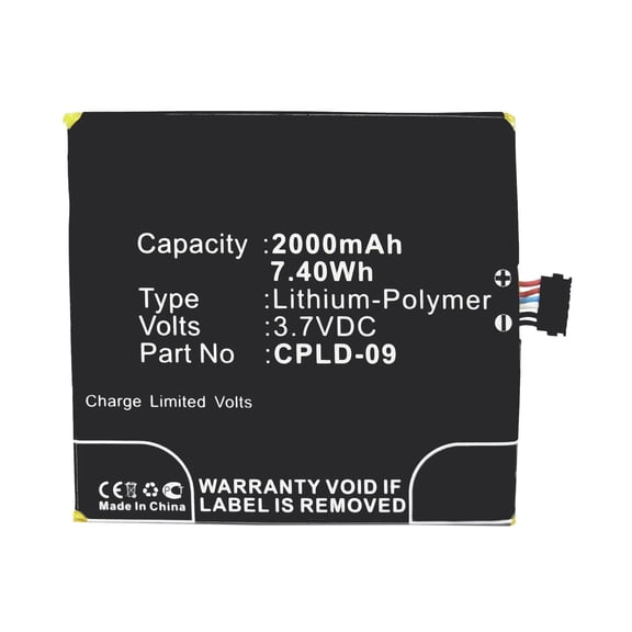 Batteries N Accessories BNA-WB-P3245 Cell Phone Battery - Li-Pol, 3.7V, 2000 mAh, Ultra High Capacity Battery - Replacement for Coolpad CPLD-09 Battery