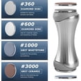 thumbnail image 3 of Rolling Knife Sharpener for Straight Edges - Premium Sharpening Kit for all Knife Set - 360 & 600 Diamond - 1000 & 3000 Discs for All Hardness Levels - Gripable Aluminum Body, 4 Angles, 3 of 7