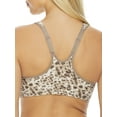 thumbnail image 2 of Women's Leading Lady 5415 Full Figure Front Close Racerback Bra (Watercolor Leopard 36DD), 2 of 2