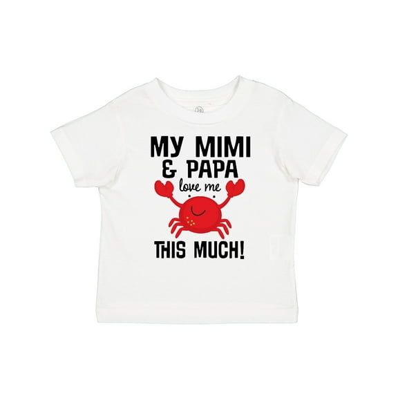 Inktastic Mimi and Papa Love Me Crab Boys or Girls Toddler T-Shirt