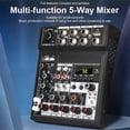 thumbnail image 2 of Portable Bluetooth Audio Mixer Console 5 Channels Soundcard USB Play, 2 of 5