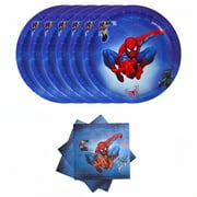 40pcs Spider-Man Party Supplies Include 20 Plates, 20 Napkins for the Spider-Man Birthday Party Decoration