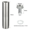 thumbnail image 2 of Uxcell 12x22mm Standoff Screws Stainless Steel 5 Pack, 19mmx80mm, 2 of 5