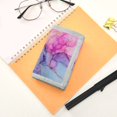 thumbnail image 7 of JIALIOU Nylon Trifold Card Wallet with ID Window Zipper Pocket for Men Women Teen Pink Purple Blue Marble, 7 of 7