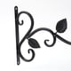 thumbnail image 3 of Cesta de flores colgante de hierro forjado Soporte decorativo para colgar (Hada de las flores), 3 of 4