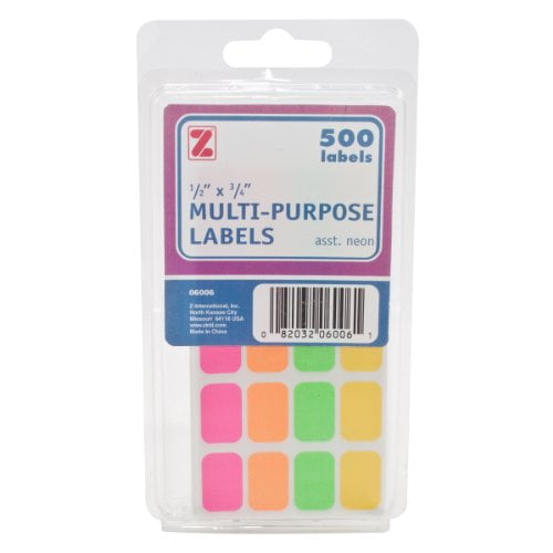 ADVANTUS Self Adhesive Multi-Purpose Labels, 1/2 x 3/4 Inches ...
