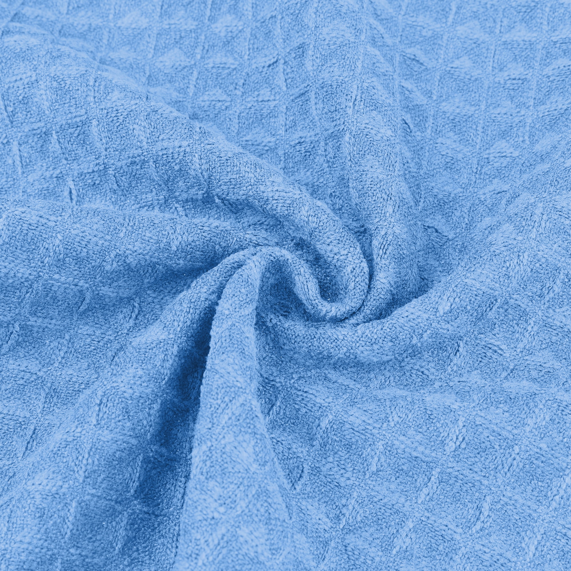 Unique Bargains Waffle Weave Kitchen Cleaning Absorbent Kitchen Towels Blue 10pk 12" x 12"