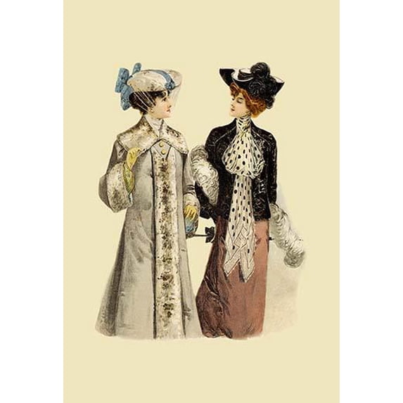 Ladies Chatting-Fine Art Canvas Print (20" x 30")