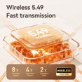 thumbnail image 2 of braveheart Two-way In Earbuds For Easy Language Language Details Language Earbuds Translation Non-ear Cloud-like Translator Voice Black, 2 of 6