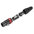 thumbnail image 4 of Conector XLR hembra de 3 pines, Conector de adaptador de micrófono, Conector de audio de micrófono, Negro, 3 unidades Unique Bargains micrófonos de videojuegos, 4 of 4