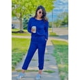 thumbnail image 3 of PRETTYGARDEN Women's Spring Fall 2 Piece Lounge Outfit Long Sleeve Crewneck Pullover Tops High Waisted Pants Set Tracksuit, 3 of 6
