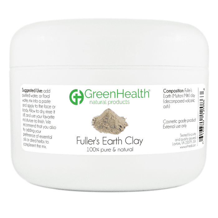 Fuller's Earth Clay 6 oz Plastic Jar