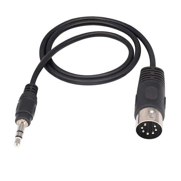 Cable de audio ZdyCGtime de 3,5 mm a Midi, 7 pines, DIN macho, 0,5 m
