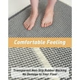 thumbnail image 4 of Waffle Bath Mat, Super Absorbent Non Slip Bath Mats for Bathroom Floor, Machine Washable Bathroom Rugs with Tassels, Rubber Backed Bathroom Mats, Ultra Soft, 17" x 24", Brown, 4 of 7