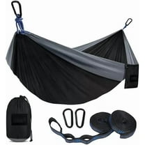 Asunby Camping Hammock 500 lbs Capacity, Portable Hammocks with Tree Straps & Attached Carry Bag, Camping Essentials Gear, Perfect for Outside Indoor Hiking Beach Backpack Travel