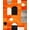 Orange Multi, Pattern 1, variant on ODIKA 8'x10' Ember Abstract Geometric Shape Throw Indoor Floor Washable Area Rug for King Size Bedroom Under Bed, Master Suite, Non-Shedding, Easy Care
