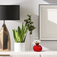 thumbnail image 3 of Jarrón de cristal con forma de granada, jarrones para centros de mesa, ramos frescos, decoración del hogar, flores secas, frutas artificiales, rojo, oficina, 3 of 6