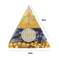 thumbnail image 4 of Pirámide Amatista Peridoto Cristal Curativo Artesanía (F), 4 of 9
