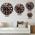 thumbnail image 4 of Designart "Melodic Colors of Vinyl Records III" Music Oversized Wall Clock, 4 of 5
