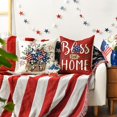 thumbnail image 3 of Bless Our Home Eucalyptus Stars Fireworks Car Throw Pillow Covers, 18 x 18 Inch 4th of July Patriotic Independence Memorial Day USA Flag Cushion Case for Sofa Couch Set of 4, 3 of 6