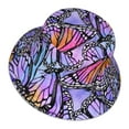 thumbnail image 3 of Gaeub Watercolor Butterflies Printed Double Sided Reflective Bucket Hat Foldable Sun Hat for Camping Hiking Fishing, 3 of 9