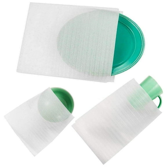 60pcs Foam Pouches, 3 sizes Thick Cushion Wrap Pouches Foam Wrap Sheets Packing Pouches Against Chipping & Breakage for Packing, Moving, Shipping, Packaging